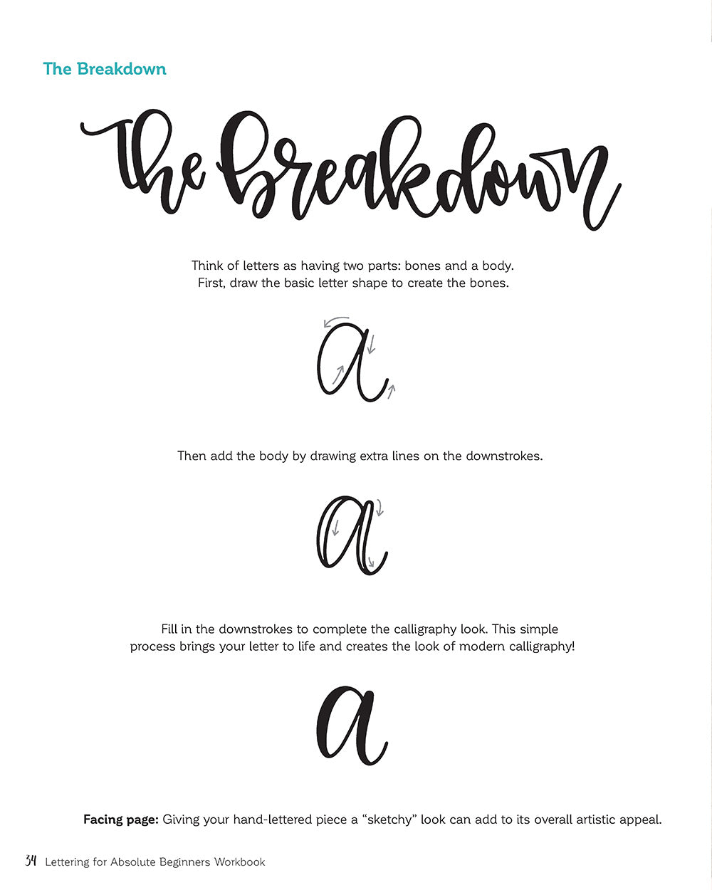 Lettering for Absolute Beginners Workbook