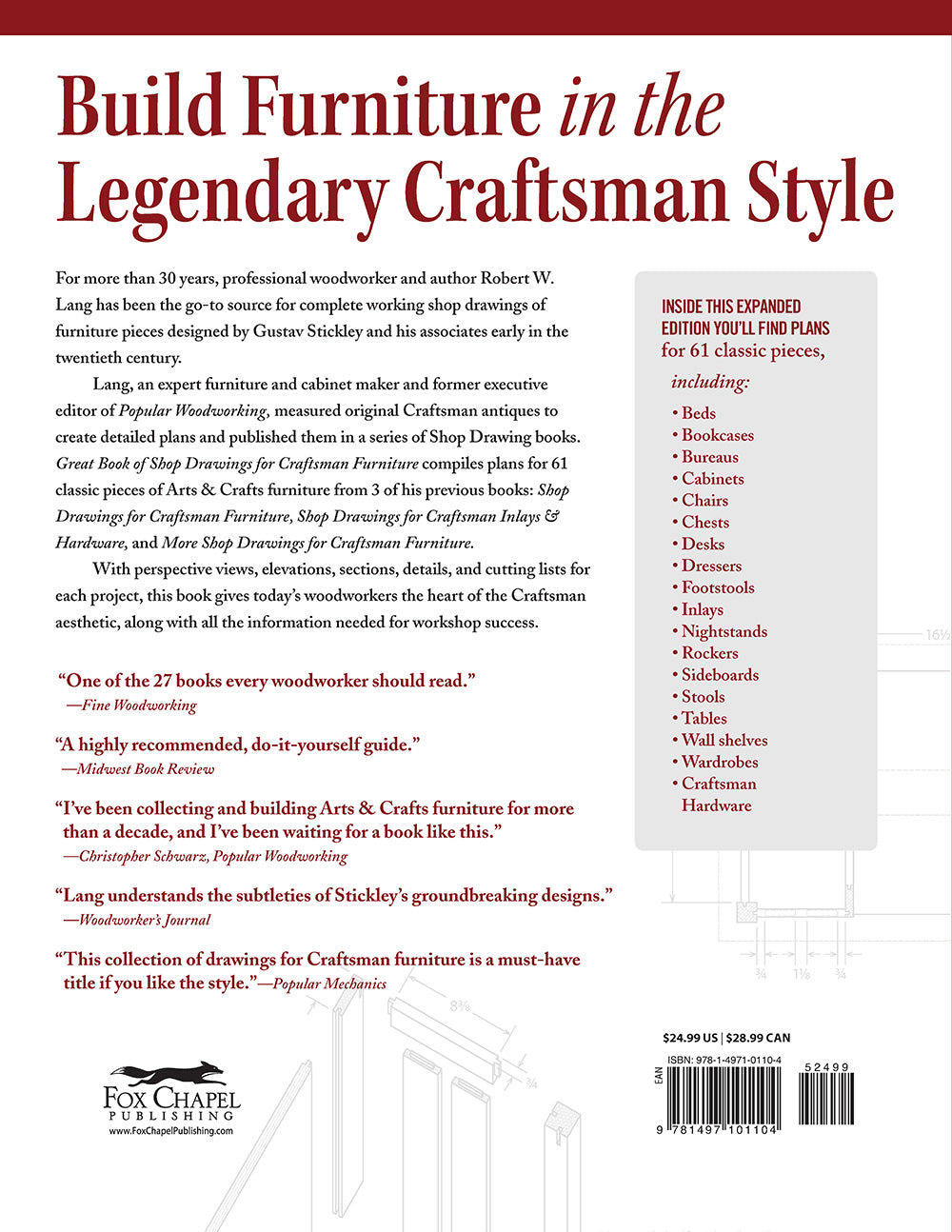 Great Book of Shop Drawings for Craftsman Furniture, Revised & Expanded Second Edition