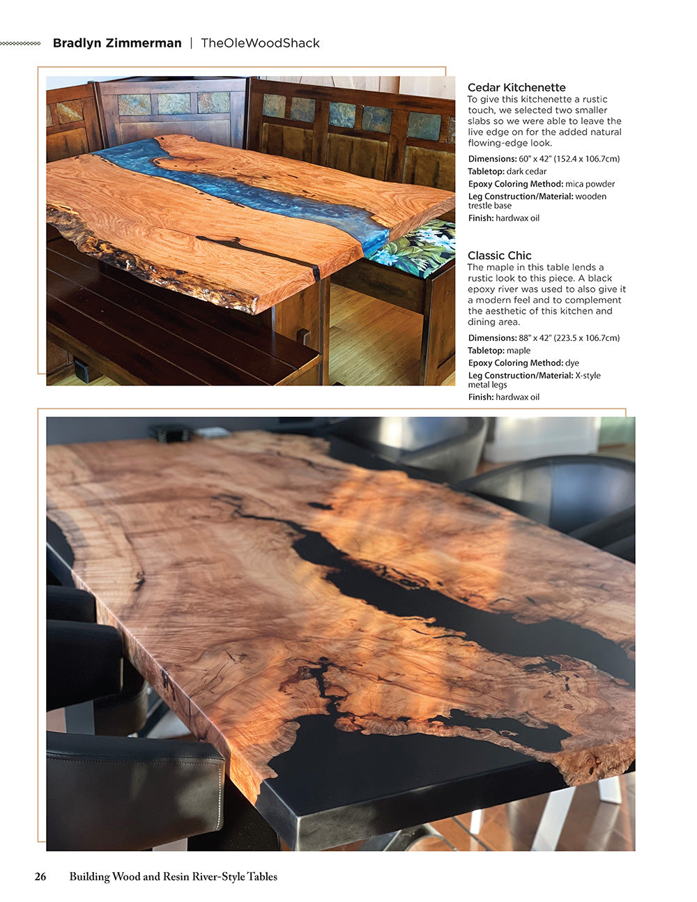 Building Wood and Resin River-Style Tables