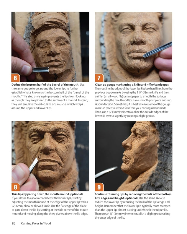 Carving Faces in Wood