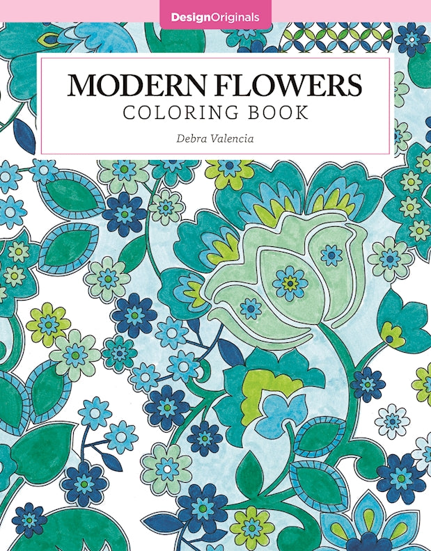 Modern Flowers Coloring Book