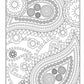 Boho Paisley Coloring Book