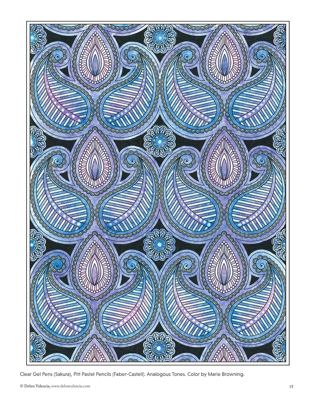 Boho Paisley Coloring Book