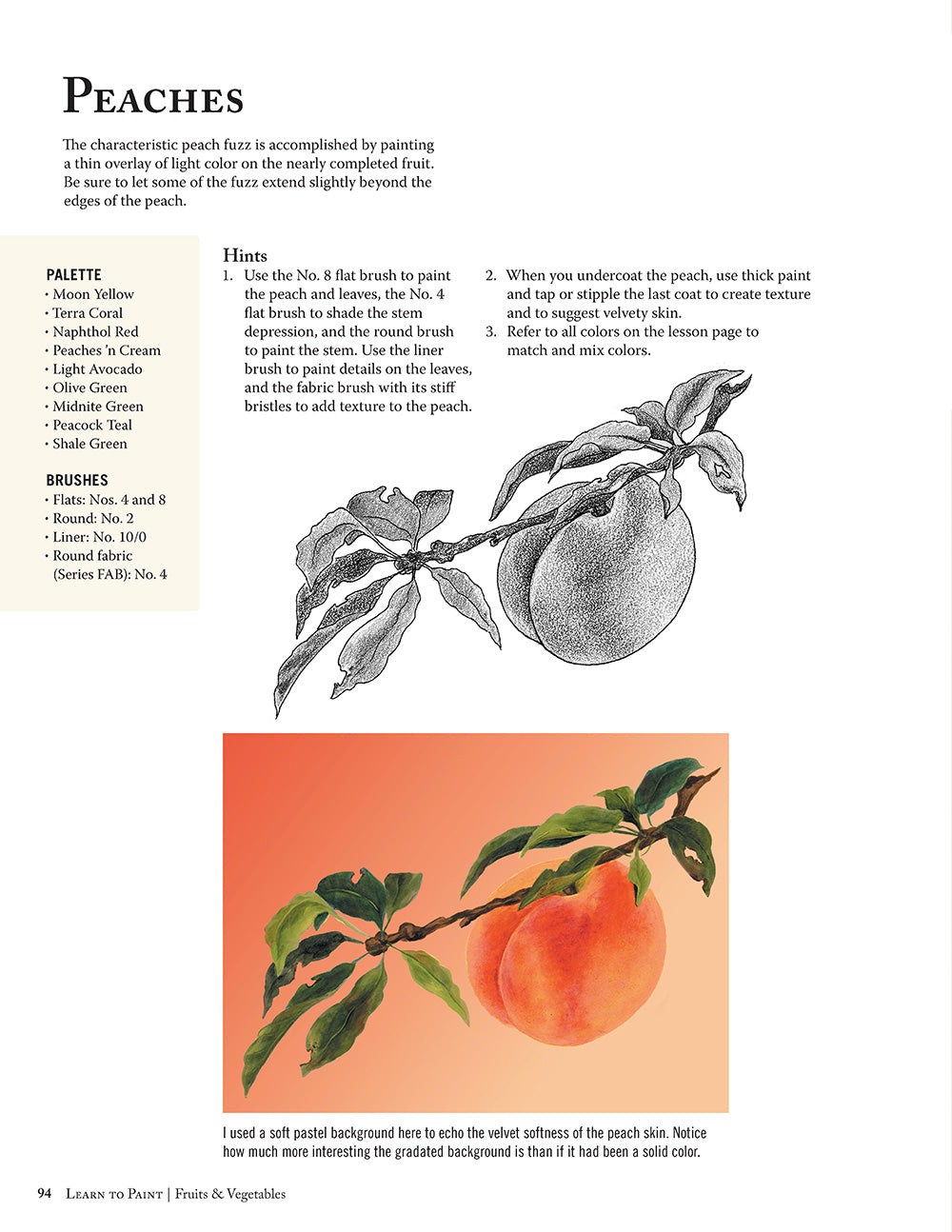 Jackie Shaw's Learn to Paint Fruits & Vegetables