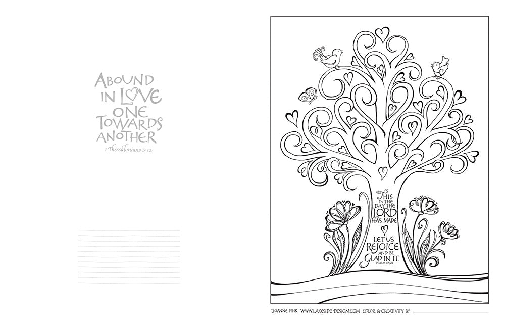 Flowers of Faith Coloring Book