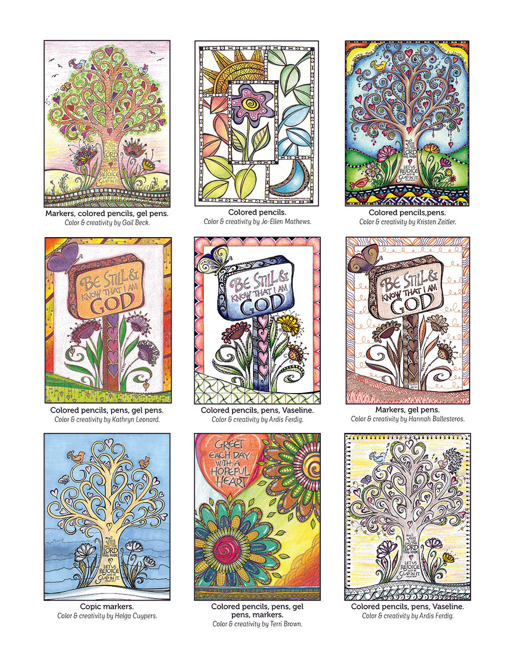 Flowers of Faith Coloring Book