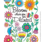 Hello Angel Big Beautiful Blossoms Coloring Collection