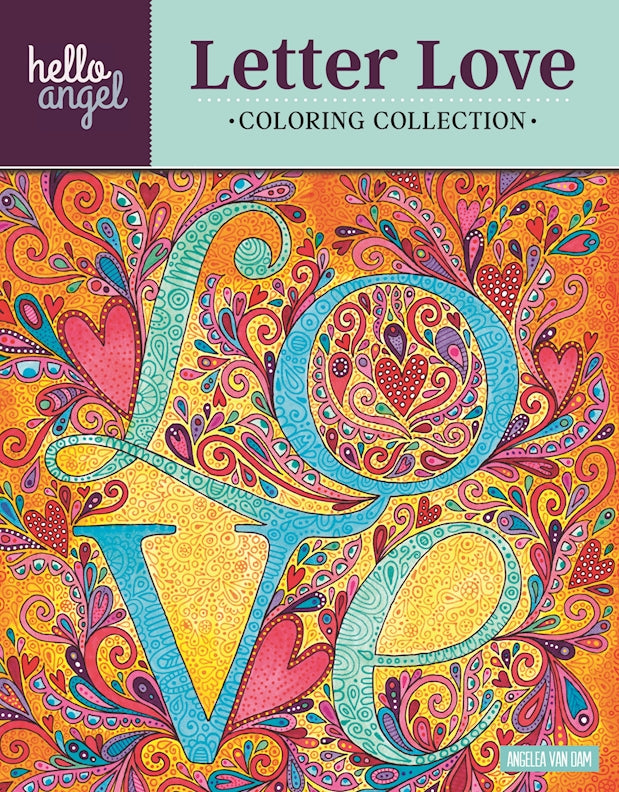 Hello Angel Letter Love Coloring Collection