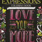 Chalk-Style Expressions Coloring Book