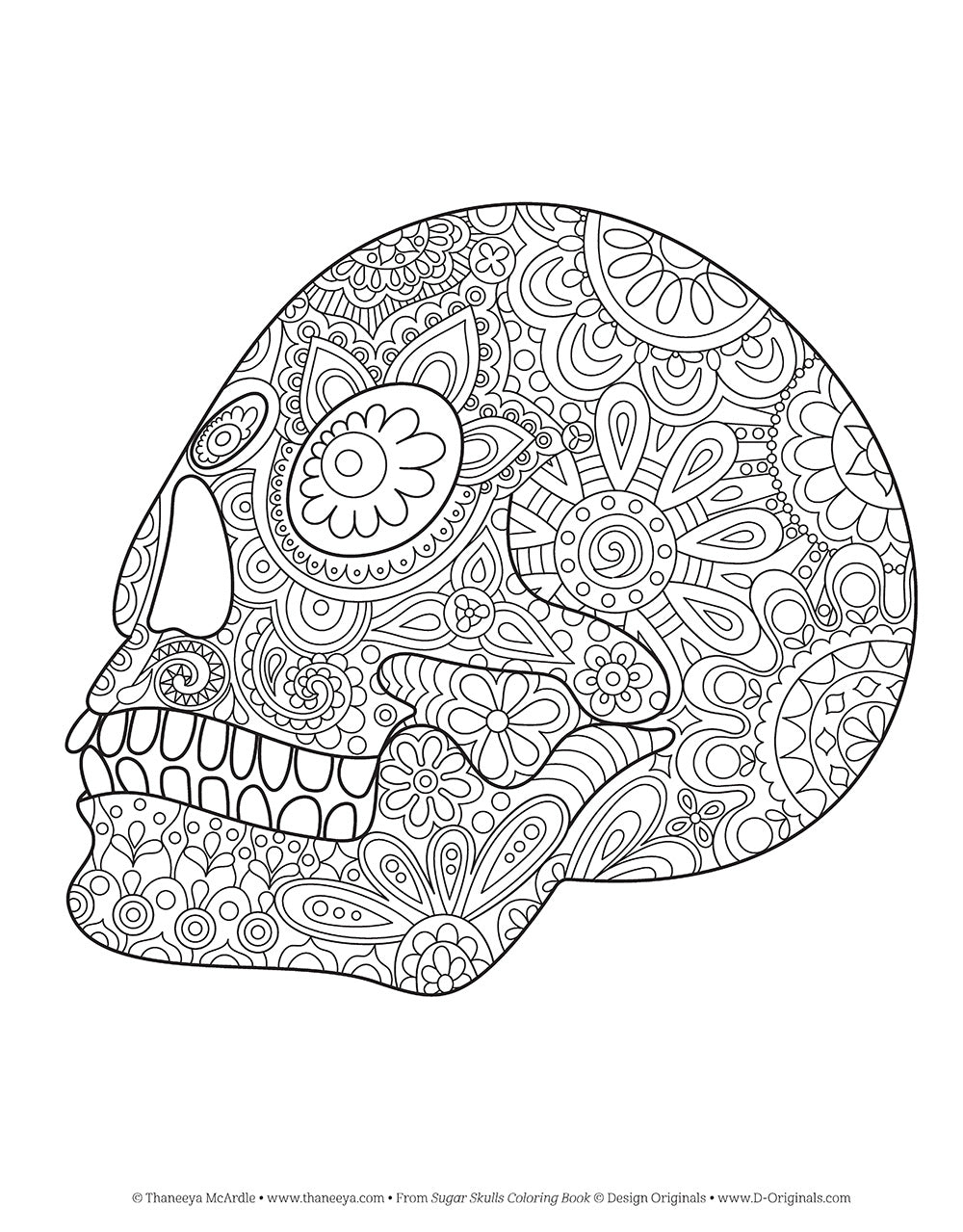 Sugar Skulls Coloring Book