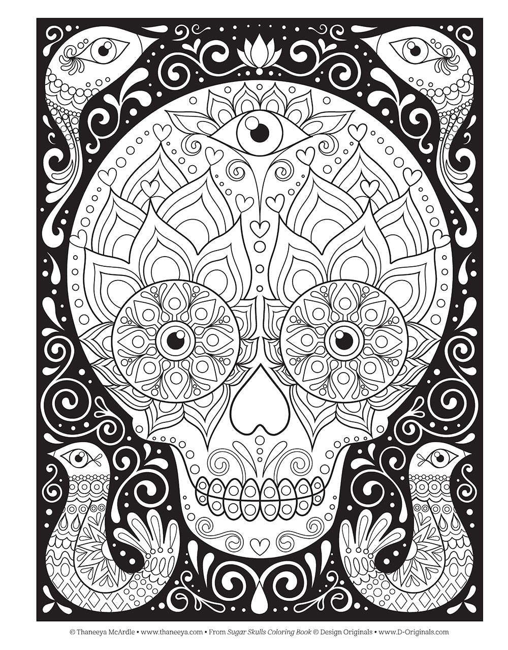 Sugar Skulls Coloring Book