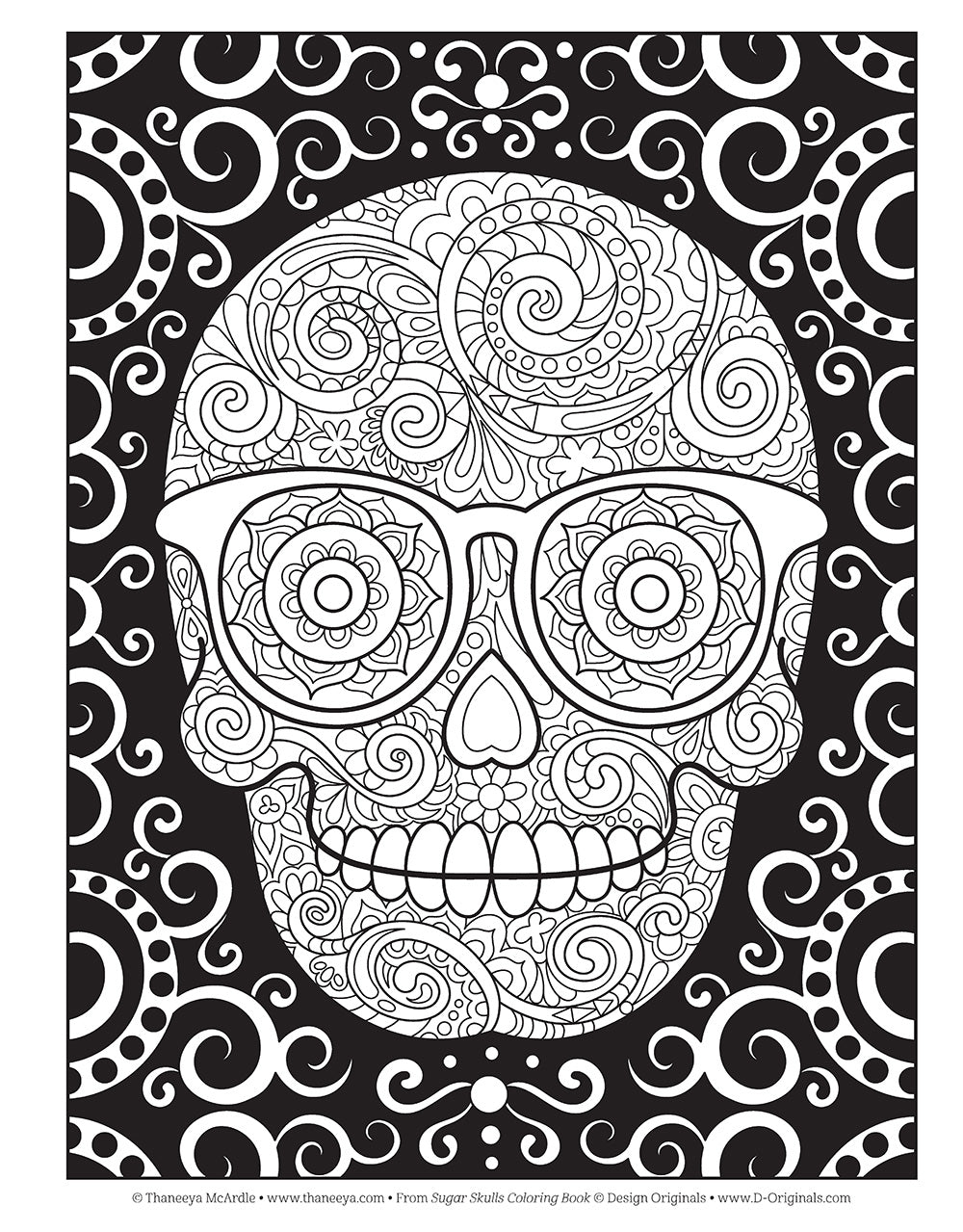 Sugar Skulls Coloring Book