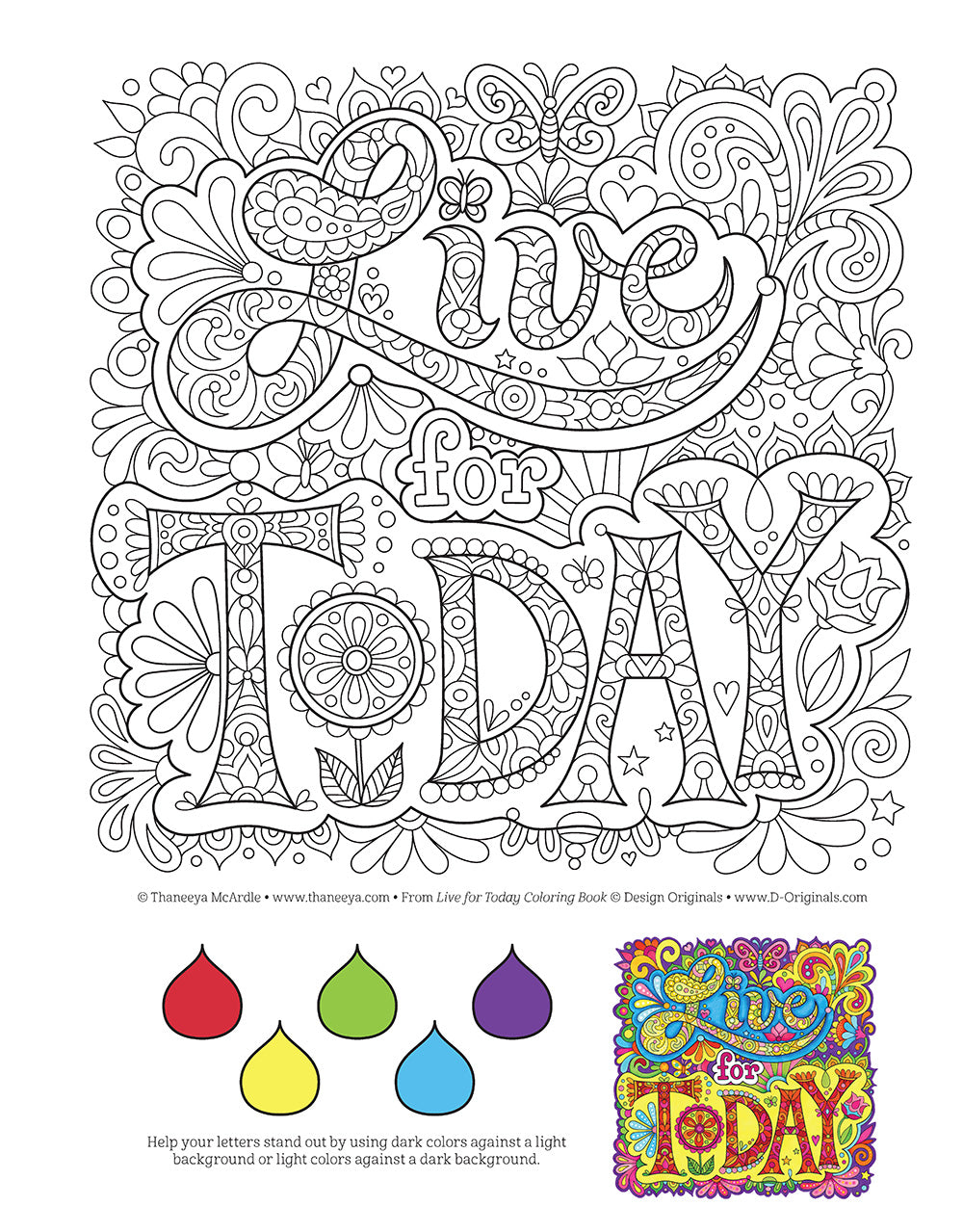 Live for Today Coloring Book