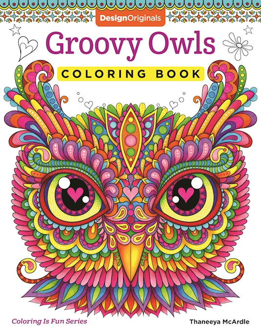 Groovy Owls Coloring Book