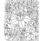 KC Doodle Art Beautiful Blooms Coloring Book