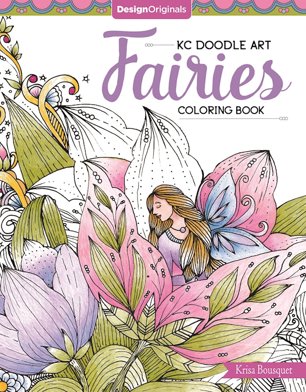 KC Doodle Art Fairies Coloring Book