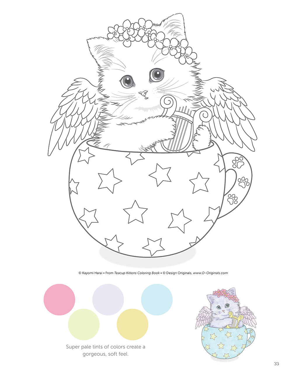 Teacup Kittens Coloring Book