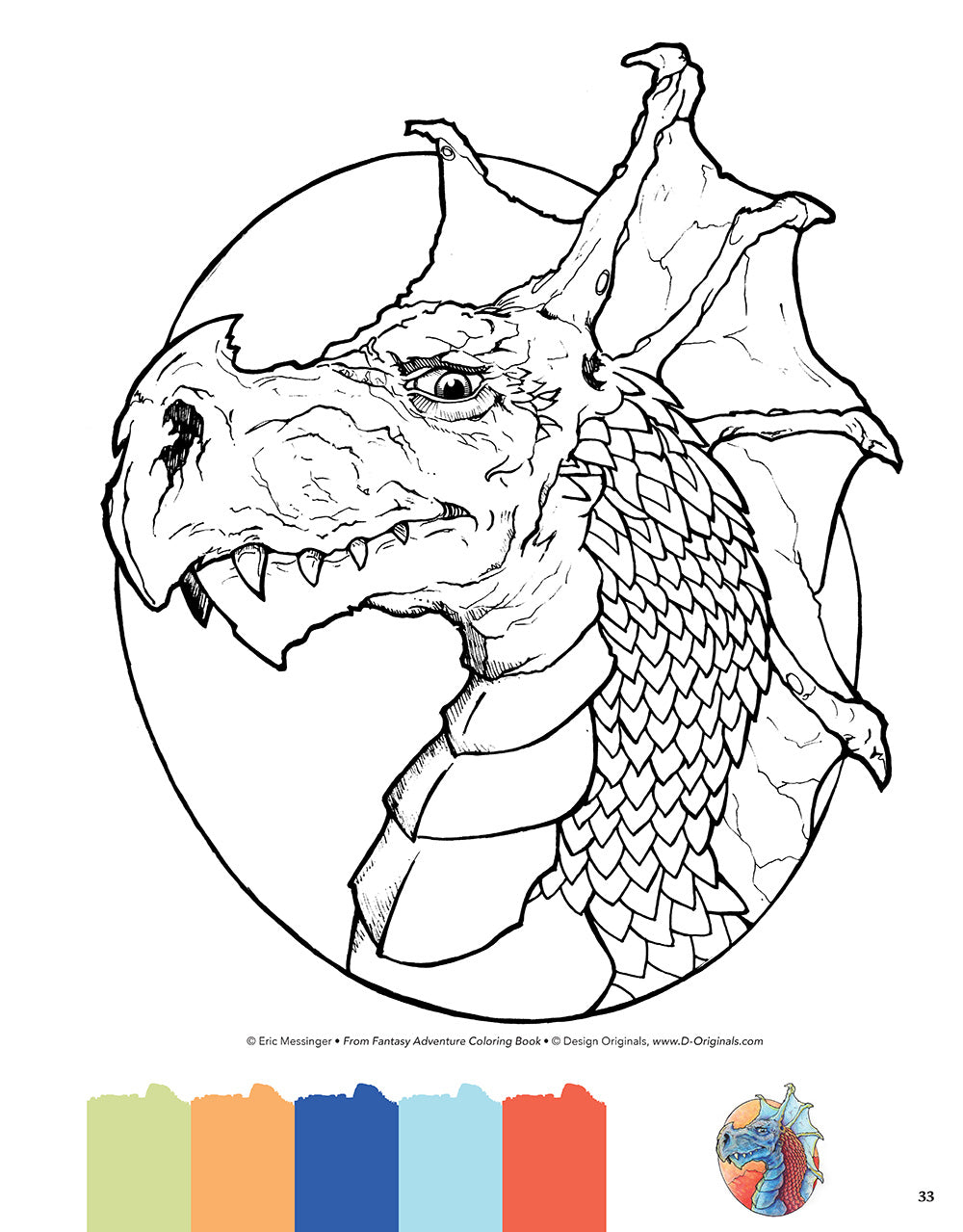 Fantasy Adventure Coloring Book