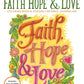 Faith, Hope & Love Coloring Book