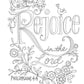 Faith, Hope & Love Coloring Book