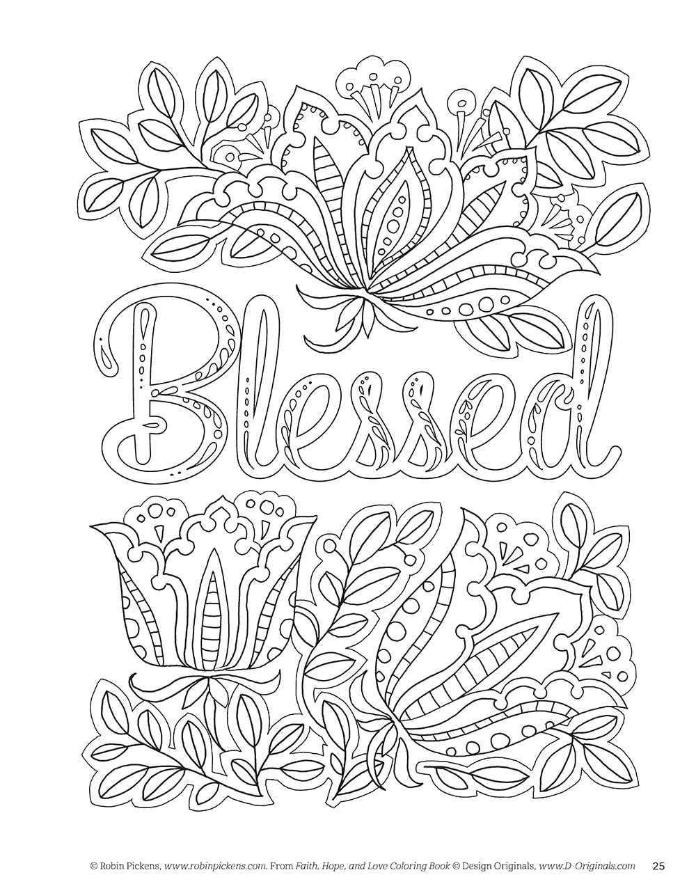 Faith, Hope & Love Coloring Book