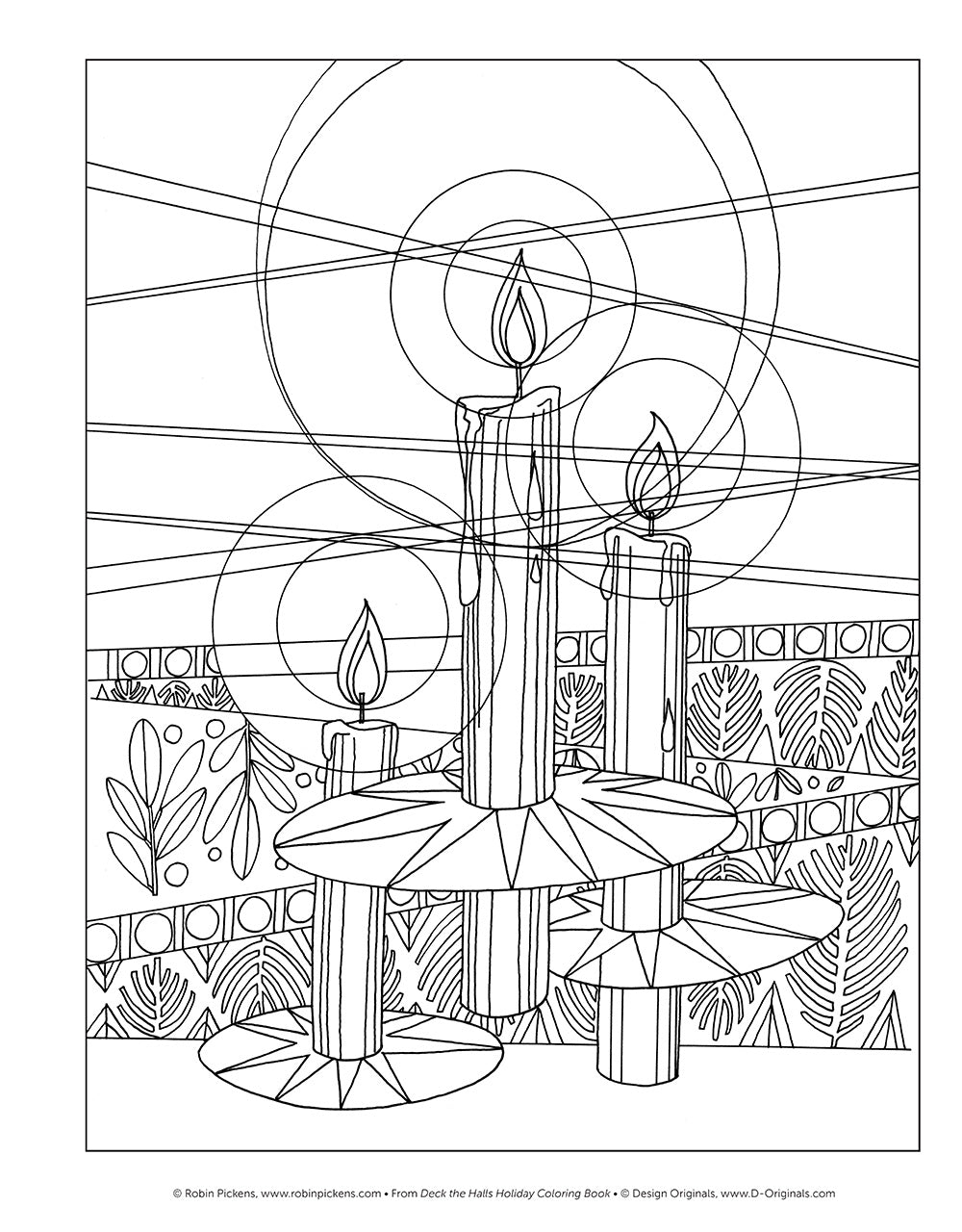 Deck the Halls Holiday Coloring Book