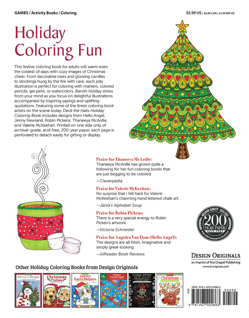 Deck the Halls Holiday Coloring Book