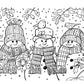 Cute Christmas Holiday Coloring Book