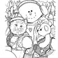 Cute Christmas Holiday Coloring Book