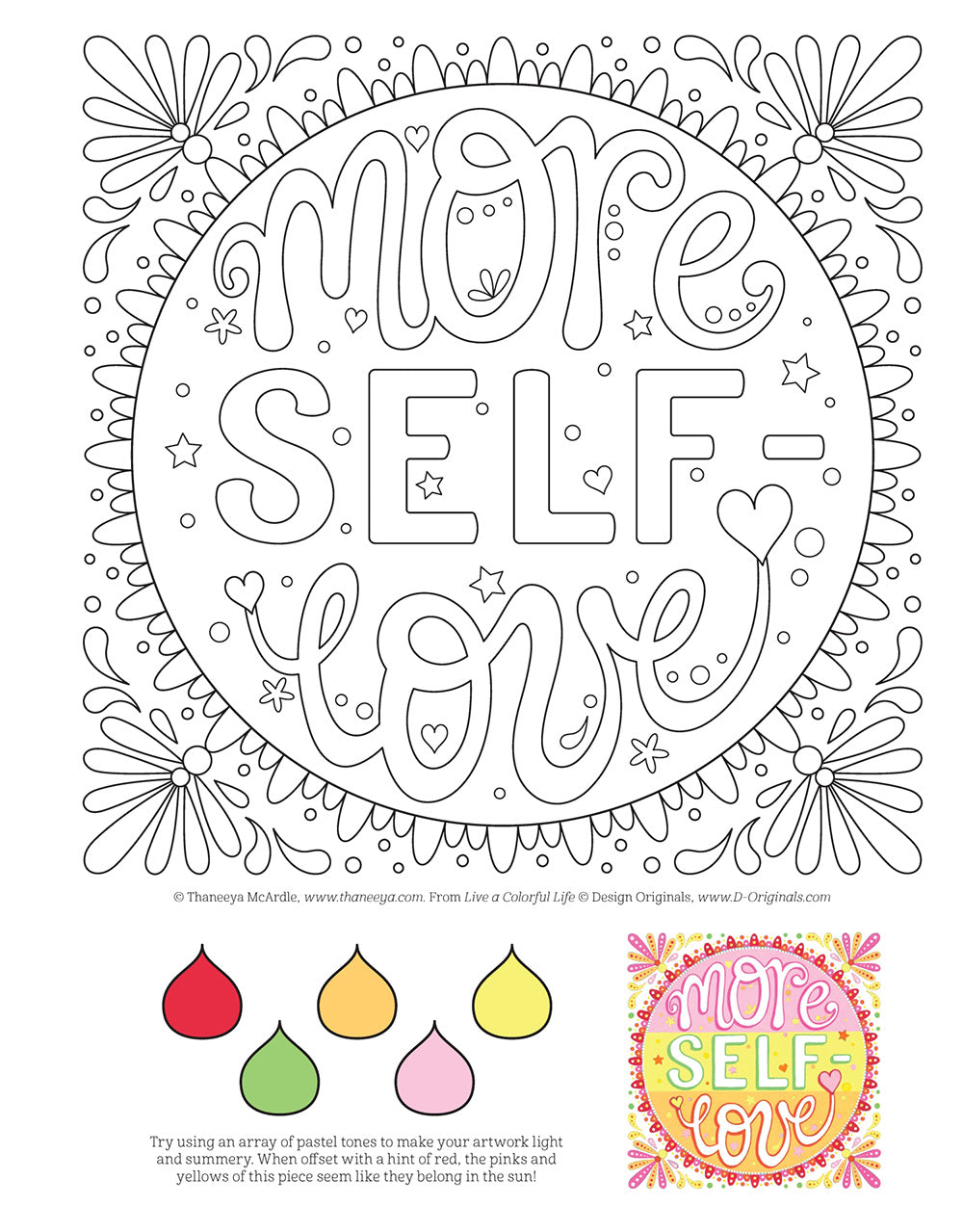 Live a Colorful Life Coloring Book