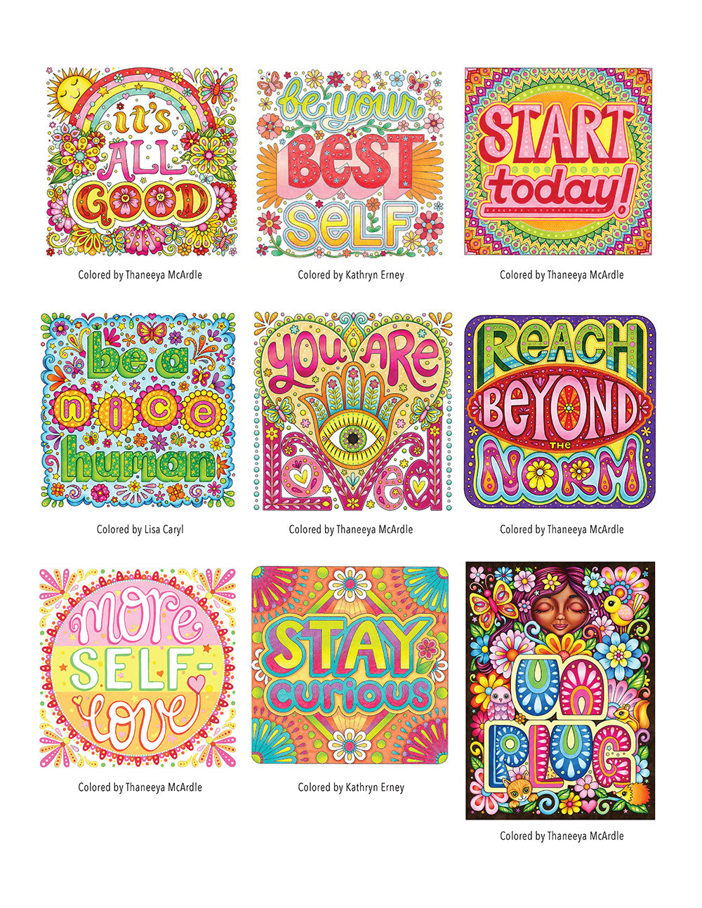 Live a Colorful Life Coloring Book