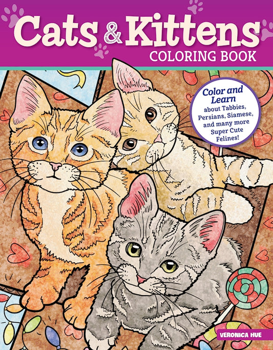 Cats & Kittens Coloring Book