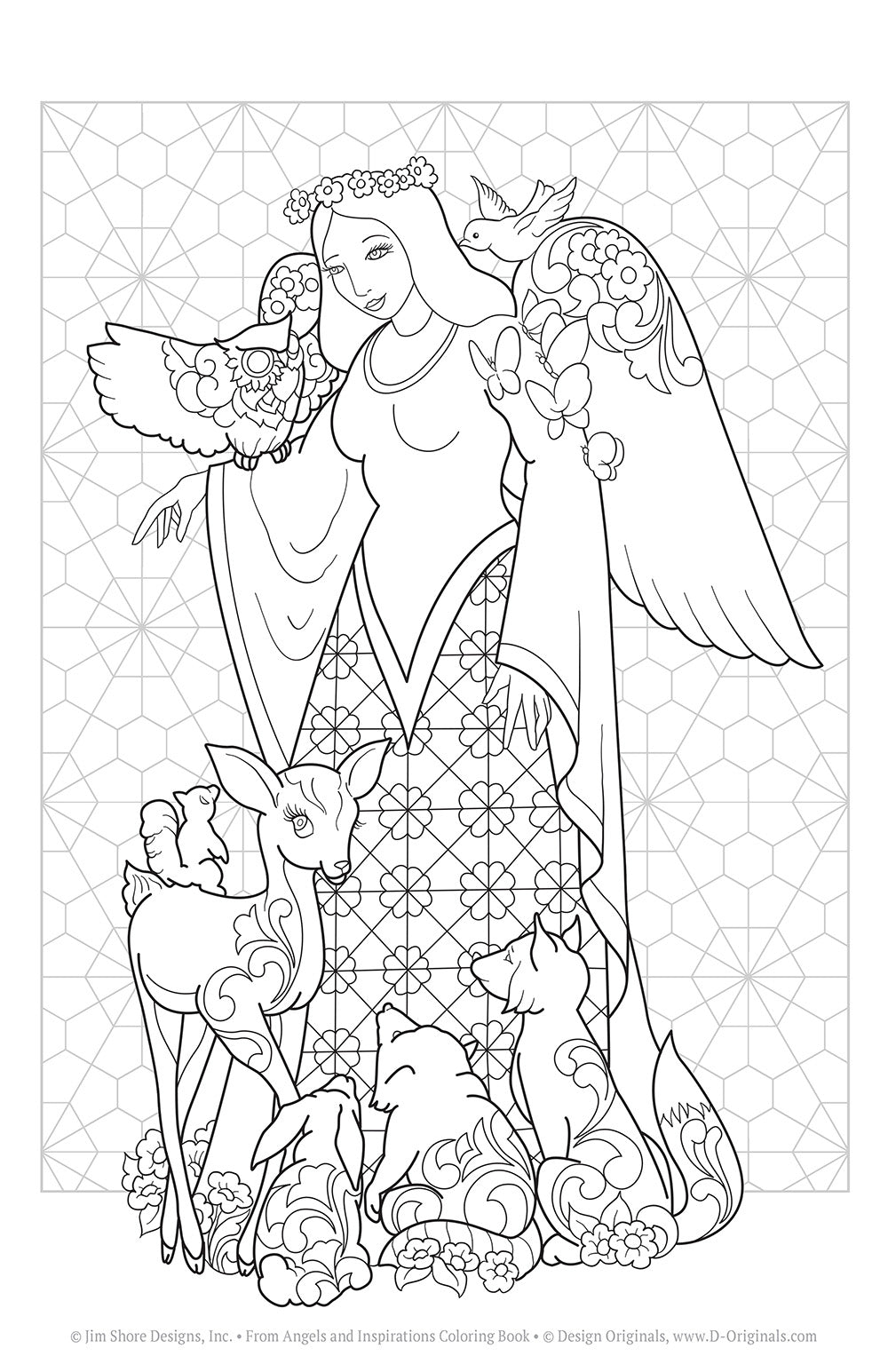 Jim Shore Angels and Inspirations Coloring Book