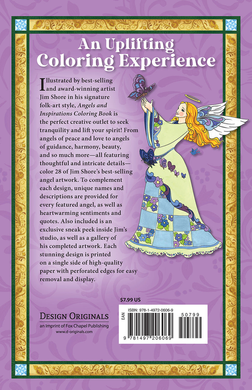 Jim Shore Angels and Inspirations Coloring Book