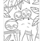 Sloths Coloring Book