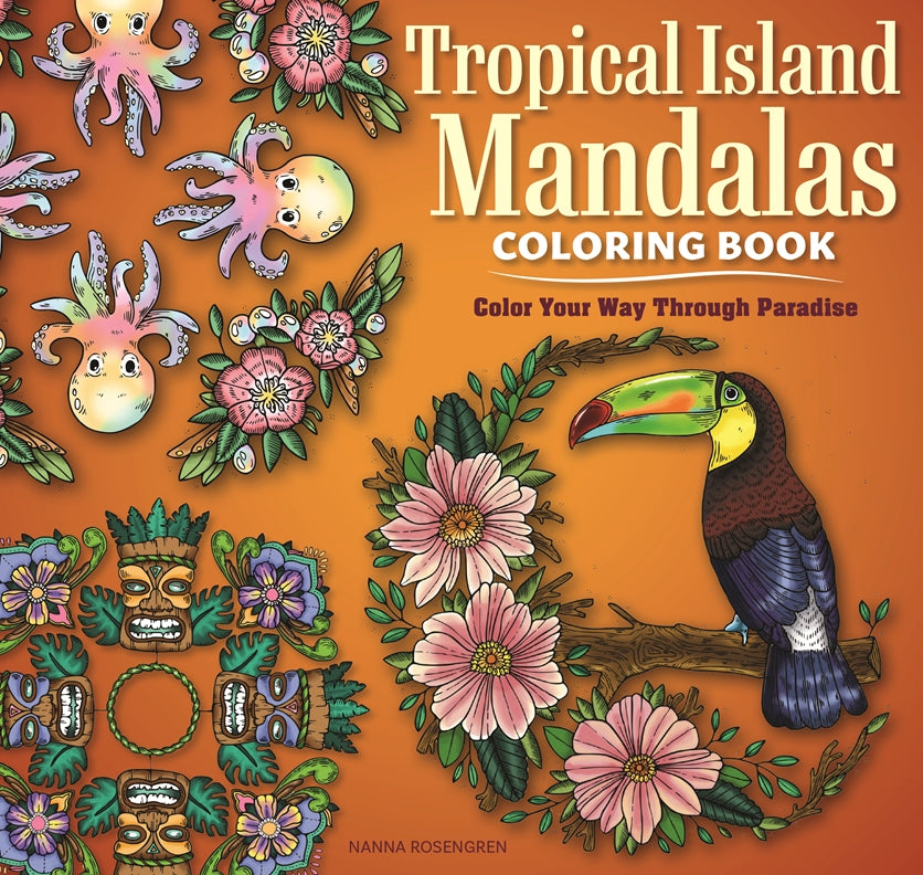 Tropical Island Mandalas Coloring Book