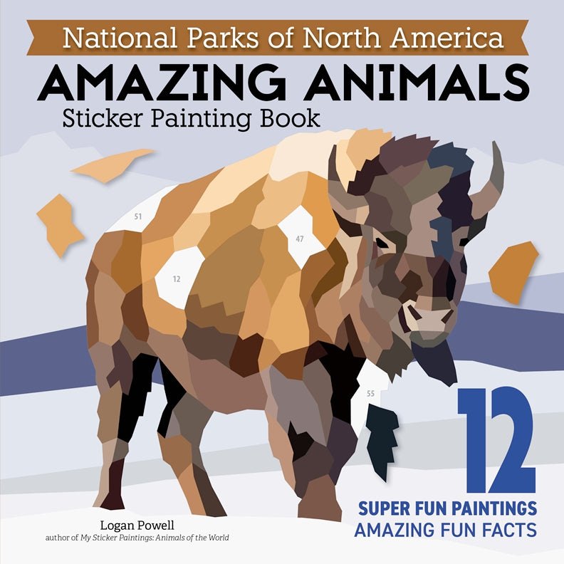 National Parks of North America AMAZING ANIMALS Sticker Painting Book