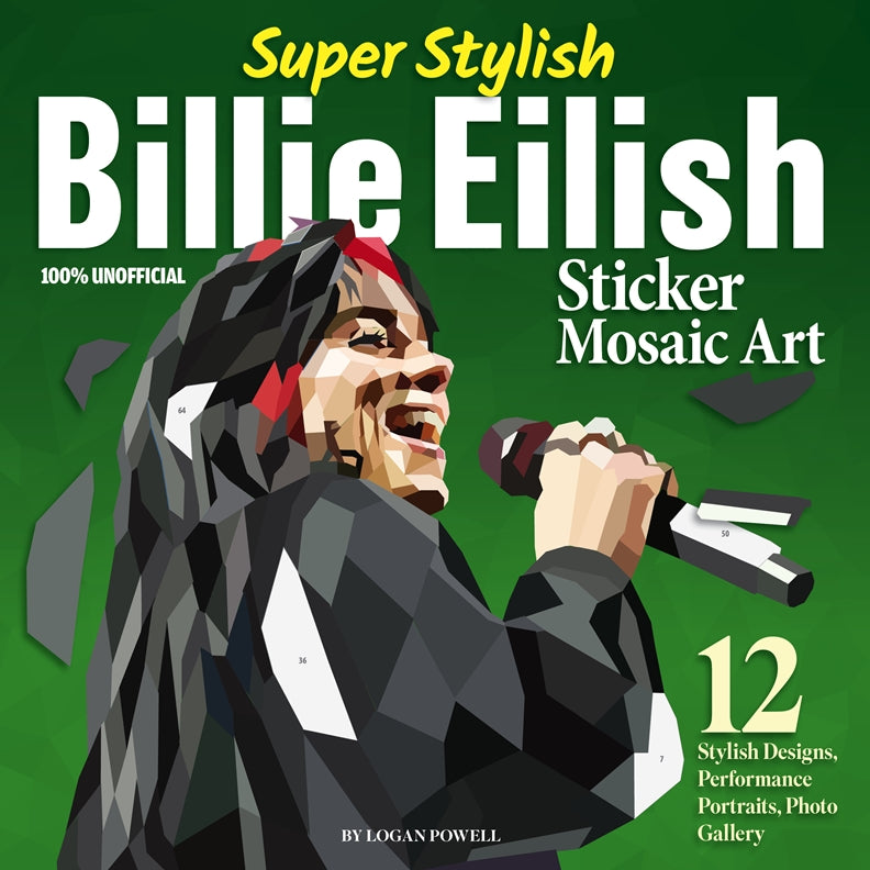 Super Stylish Billie Eilish Sticker Mosaic Art