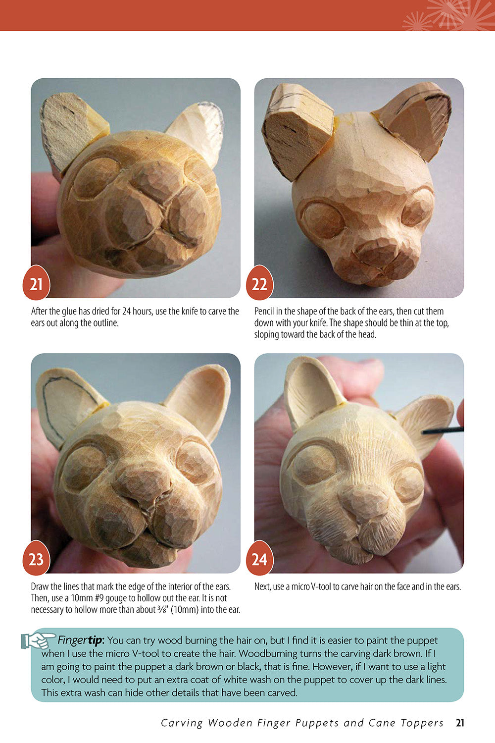 Carving Wooden Finger Puppets and Cane Toppers