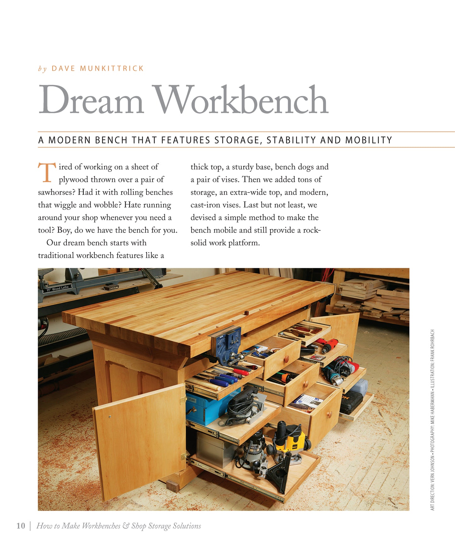 How to Make Workbenches & Shop Storage Solutions