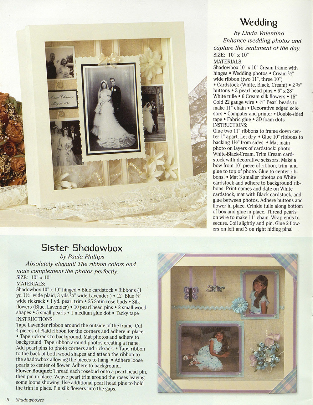 Shadowboxes for Mementos and Photos