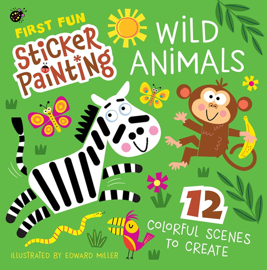 First Fun Sticker Painting: Wild Animals