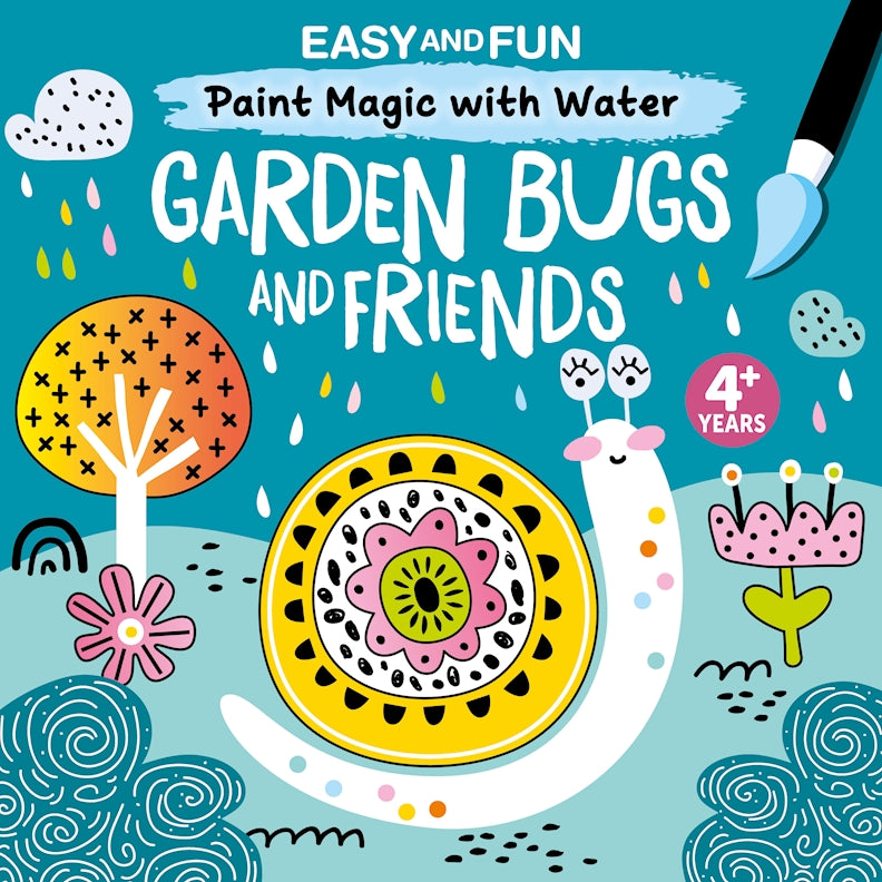 Easy and Fun Paint Magic with Water: Garden Bugs and Friends