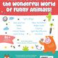 Funny Animals Activity Book