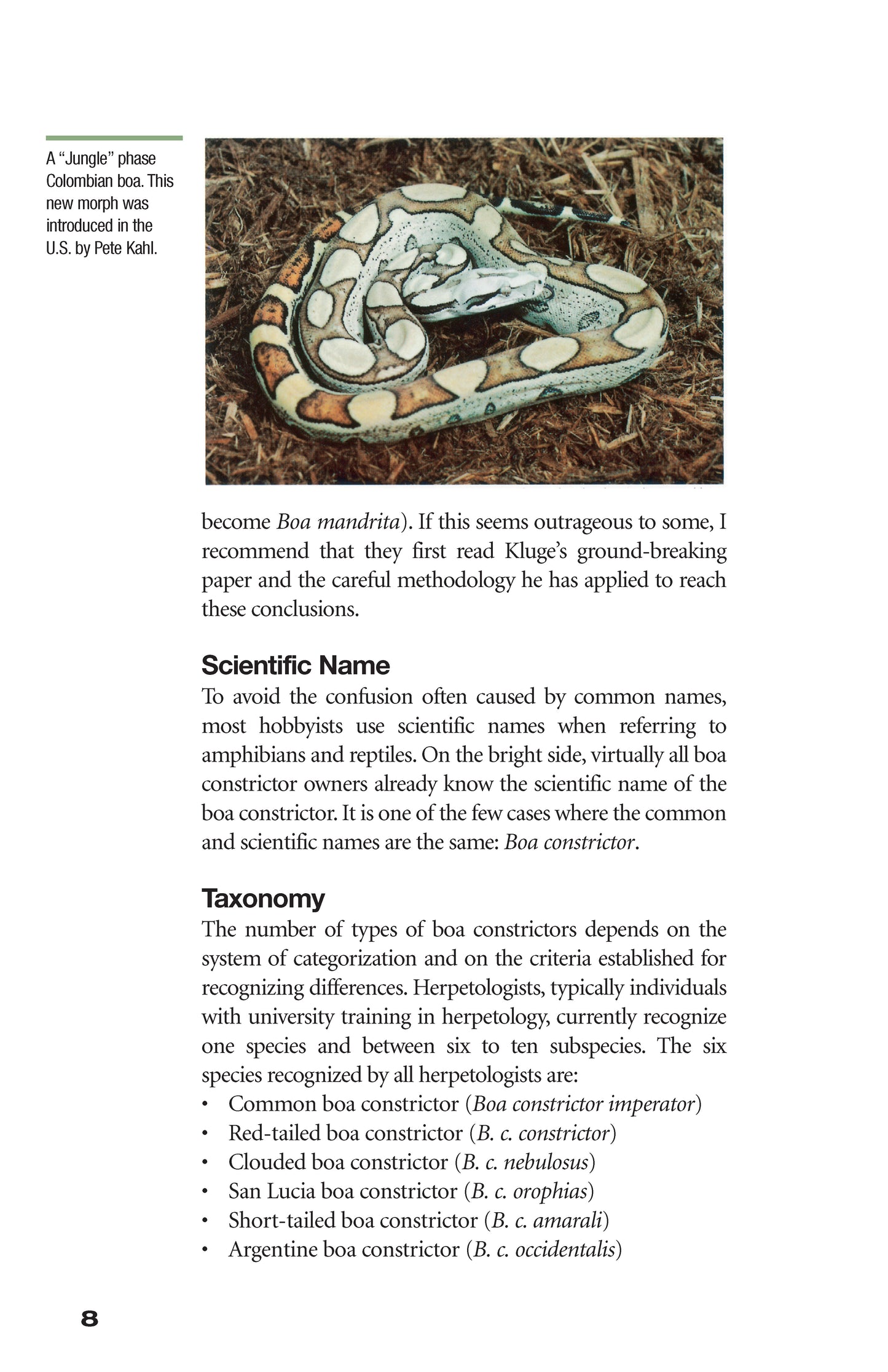 Boa Constrictor Manual