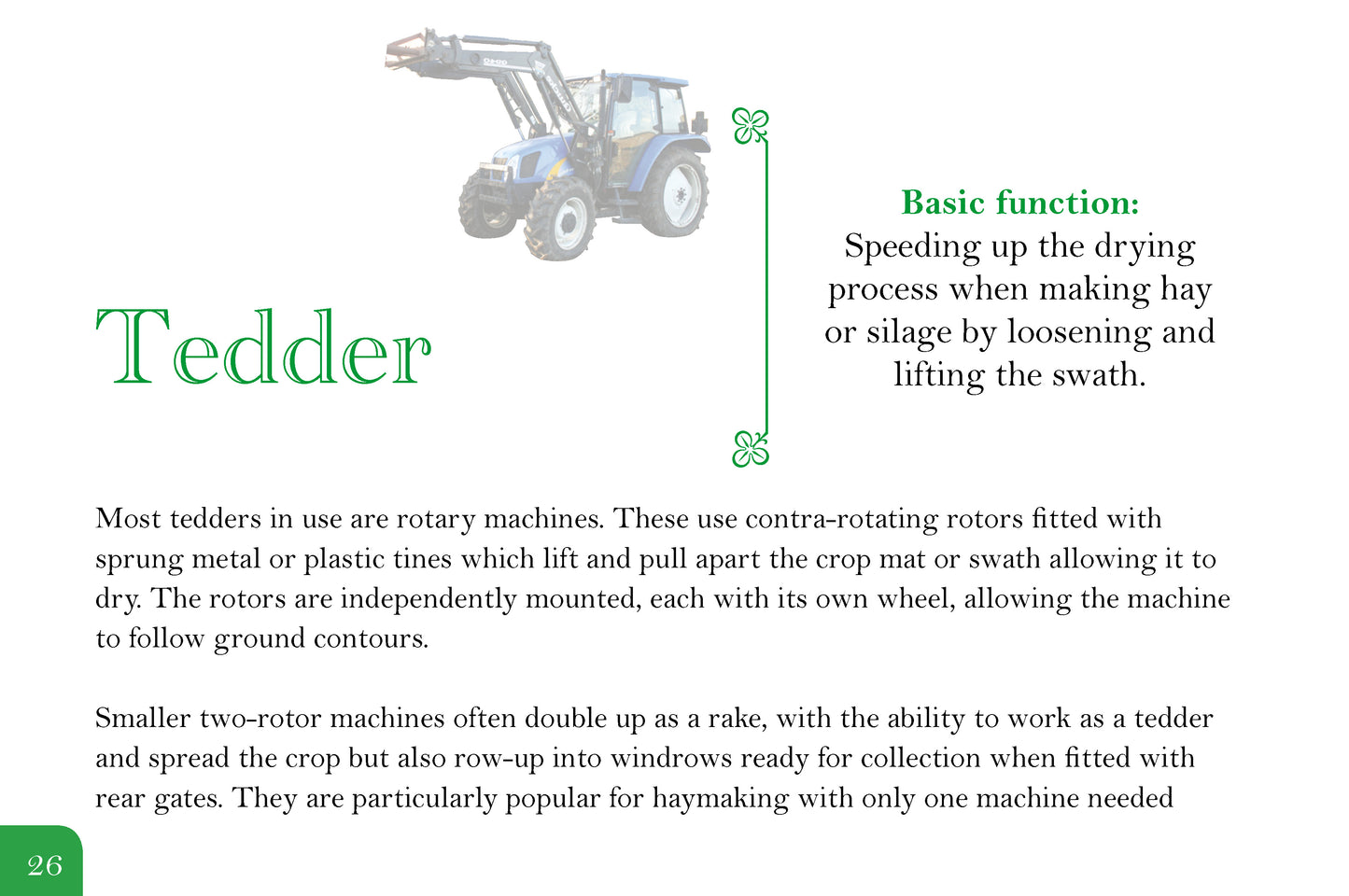 Know Your Farm Machinery