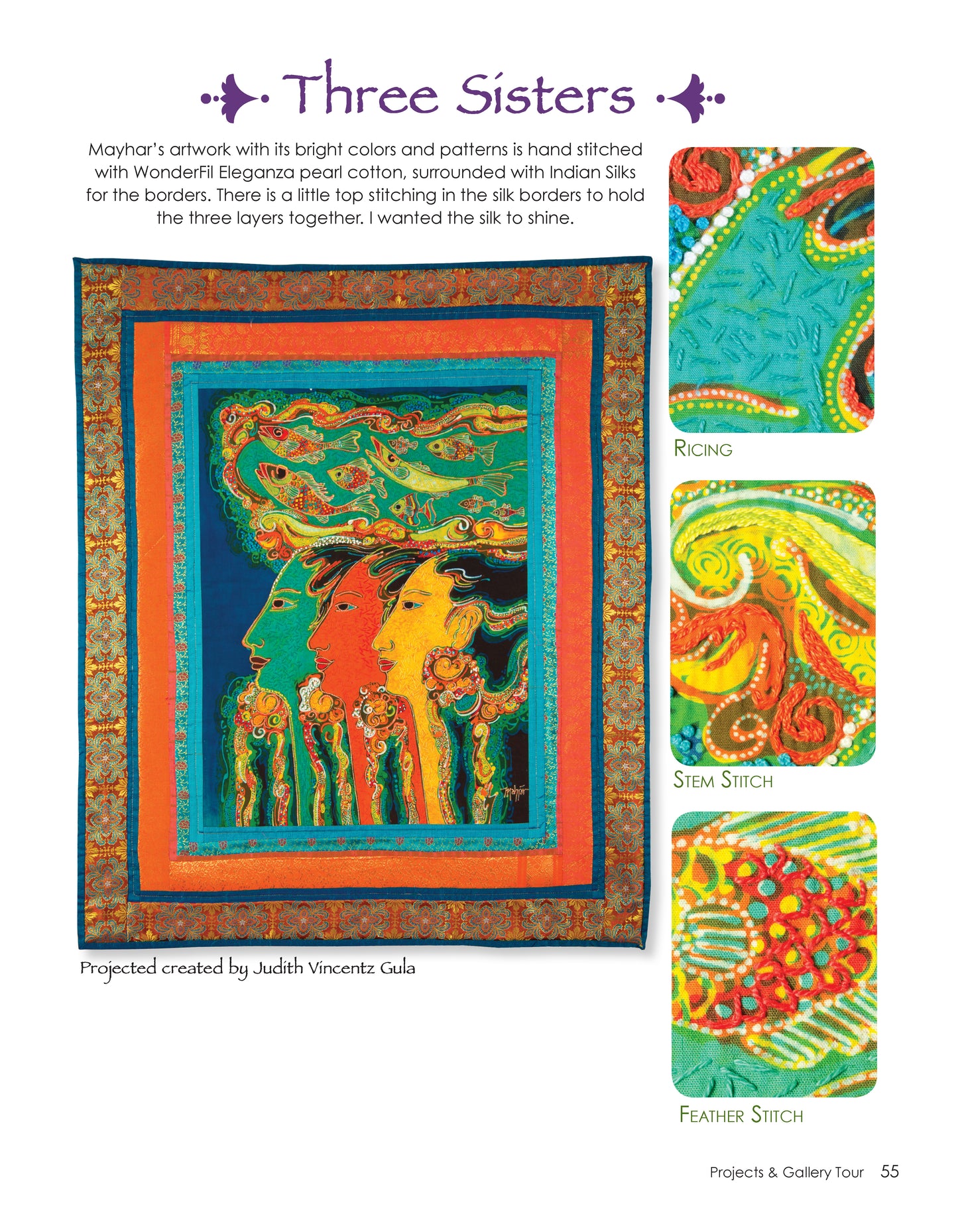 Colorful Batik Panel Quilts